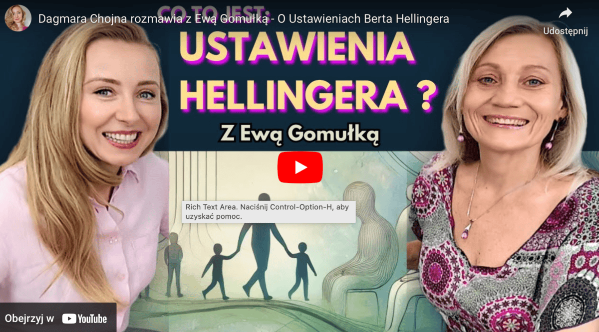 Jeśli chcesz dowiedzieć się więcej o tym, jak ustawienia Hellingera mogą wpłynąć na Twoje życie i relacje, koniecznie obejrzyj ten wywiad!